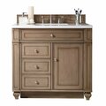 James Martin Vanities Bristol 36in Single Vanity Cabinet, Whitewashed Walnut 157-V36-WW